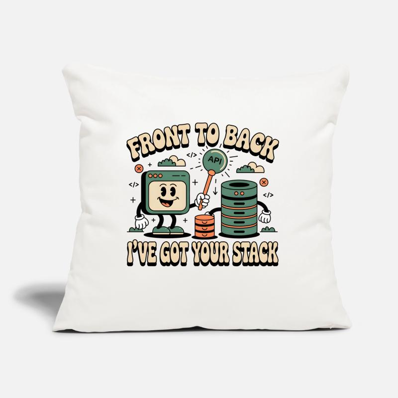 From Front to Back: Full Stack Developers Sofa pillow with filling 45cm x 45cm