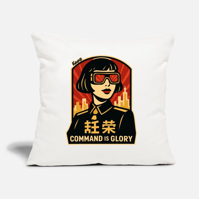 Command Is Glory Retro Poster Sofa pillow with filling 45cm x 45cm