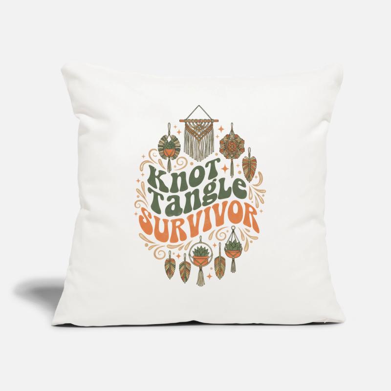 Knot chaos survived | Macrame Boho Sofa pillow with filling 45cm x 45cm
