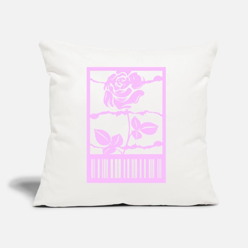 Gothic Rose Stacheldraht Strichcode Urban Style Sofakissen mit Füllung 45 x 45 cm