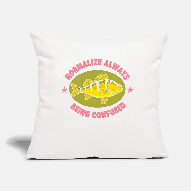 Normalize: Always Confused Fish Sofa pillow with filling 45cm x 45cm