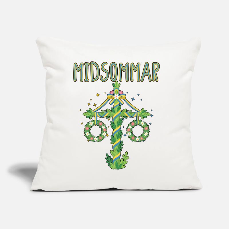 Litha Pagan Summer Solstice Midsummer Midsommar Sofa pillow with filling 45cm x 45cm