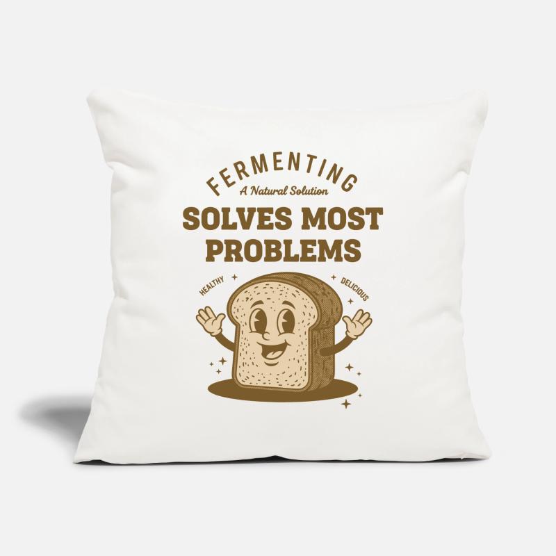 Sourdough Bread Baking Fermenting Solves Most Sofa pillow with filling 45cm x 45cm