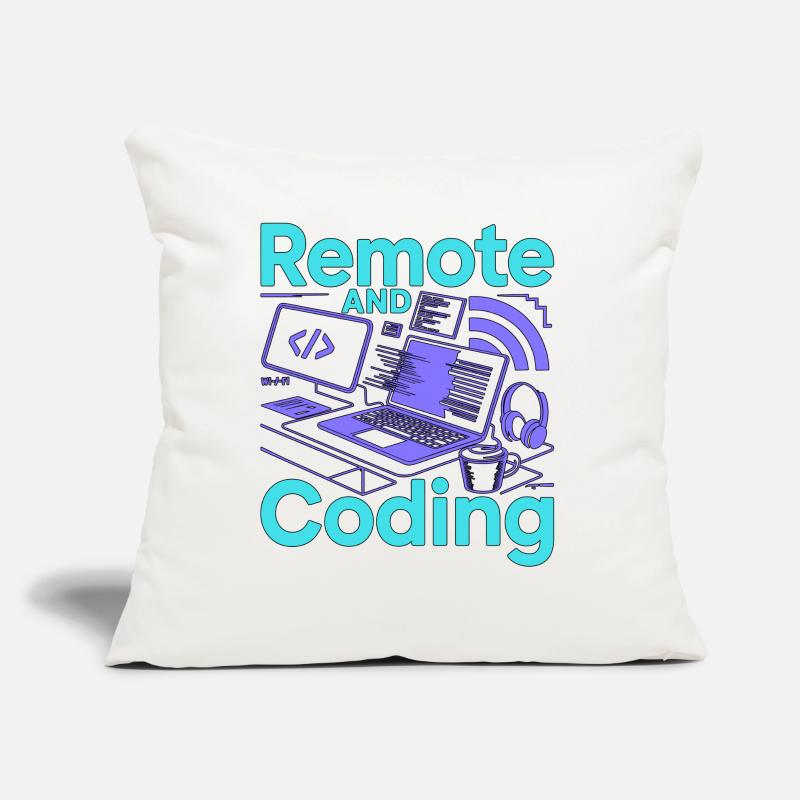 Développeur à distance et programmeur web en programmation web Coussin et housse de 45 x 45 cm