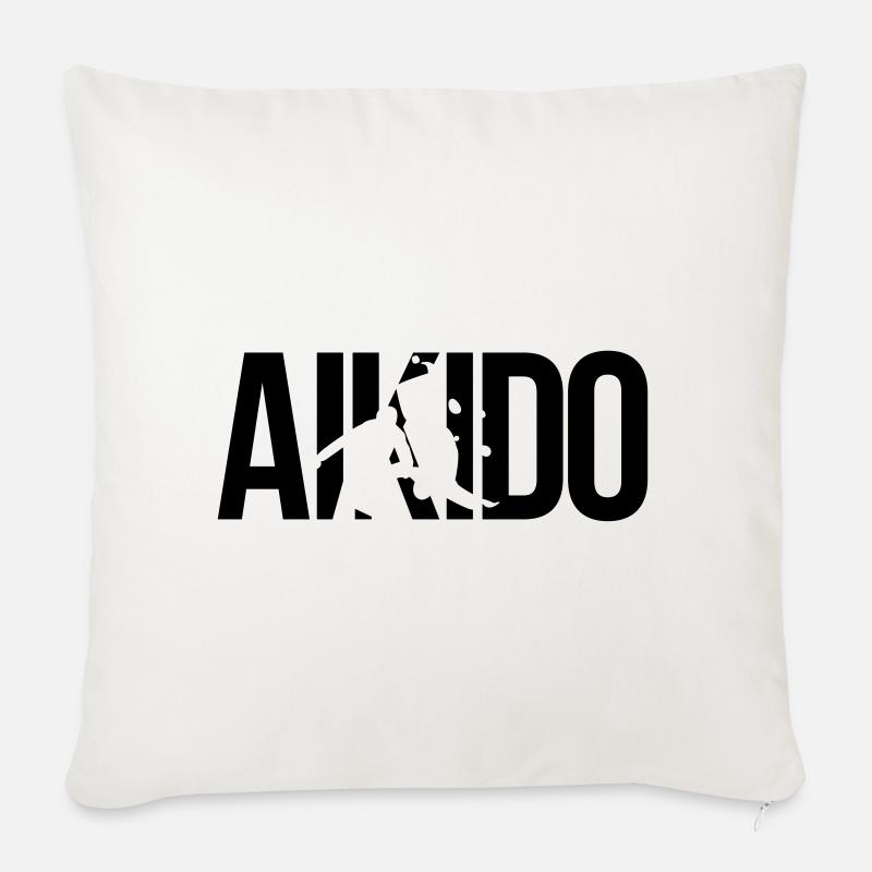 aikido - Sofakissen mit Füllung 45 x 45 cm - Naturweiß