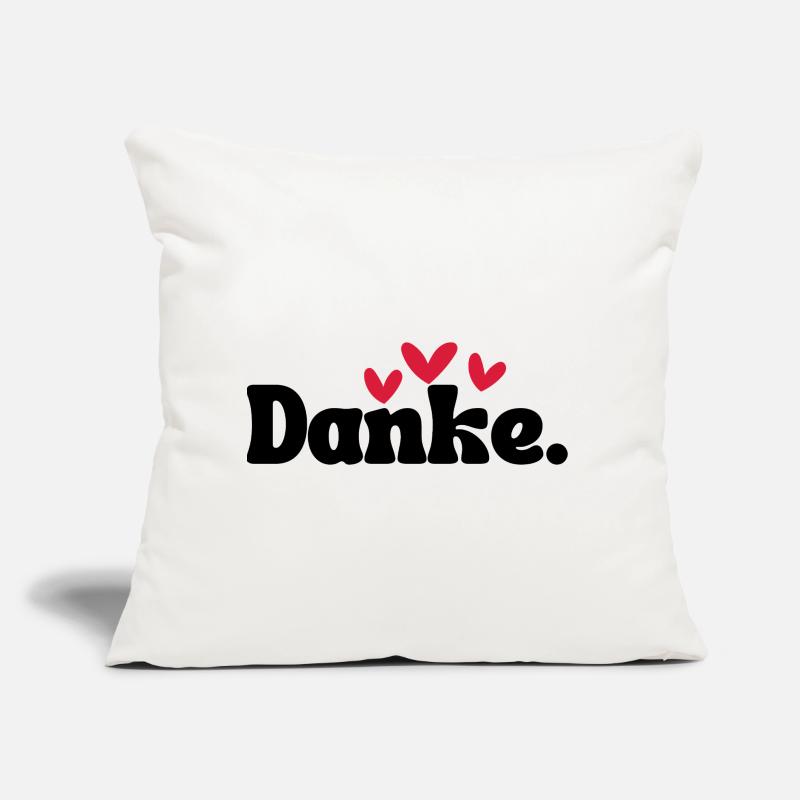 Three Hearts Doodle Pattern Sofa pillow with filling 45cm x 45cm