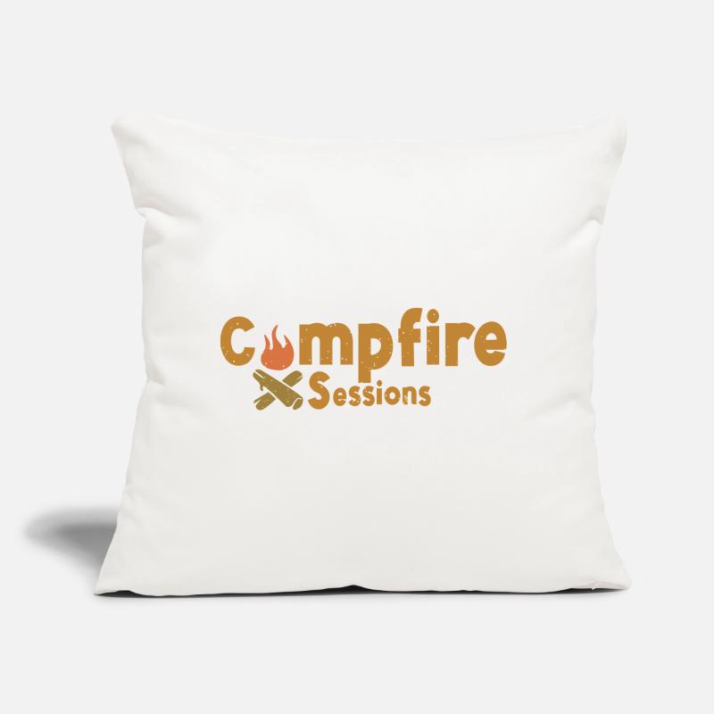 Sessions de feu de camp – Conception de camp extérieur chaleureuse Coussin et housse de 45 x 45 cm
