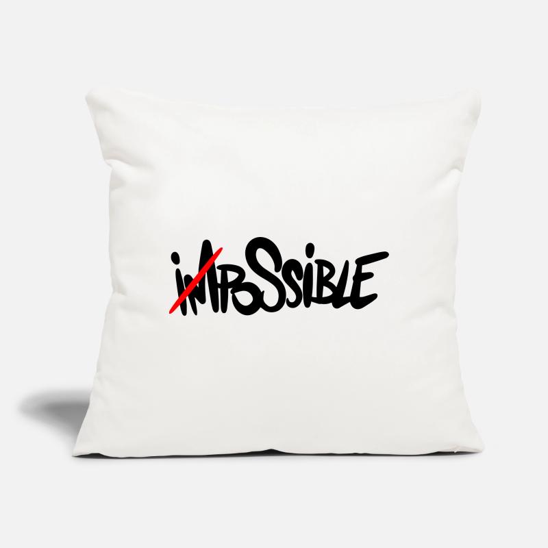 possible Everything is possible Sofa pillow with filling 45cm x 45cm