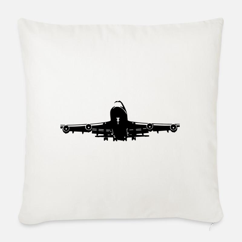 747 - Sofakissen mit Füllung 45 x 45 cm - Naturweiß 