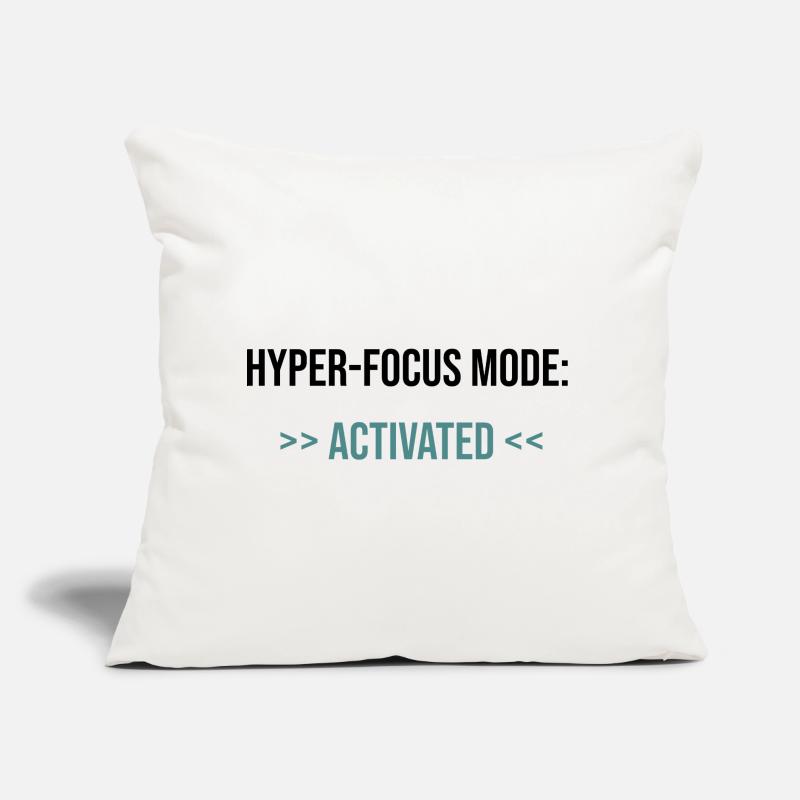 Mode Hyper-Focus : Activé - Déclaration Coussin et housse de 45 x 45 cm