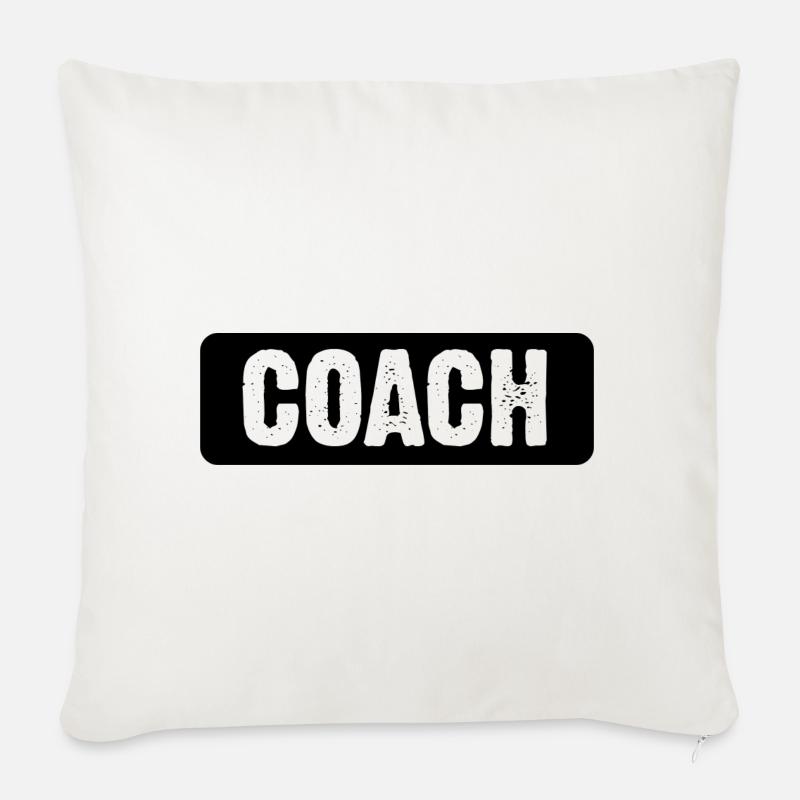 Coach - Sofakissen mit Füllung 45 x 45 cm - Naturweiß 