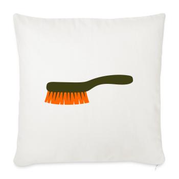 Mushroom Brush Tool Collector - Sofa pillow with filling 45cm x 45cm - natural white - Front