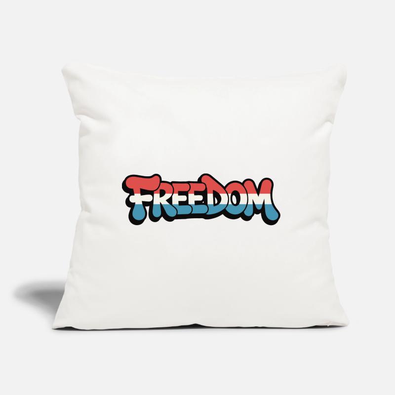 Conception de la Déclaration de Typographie de la Liberté Coussin et housse de 45 x 45 cm