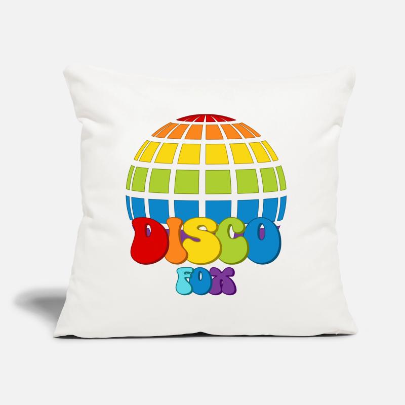 Disco Fox Boule Disco Groovy Discothèque Discofox Coussin et housse de 45 x 45 cm