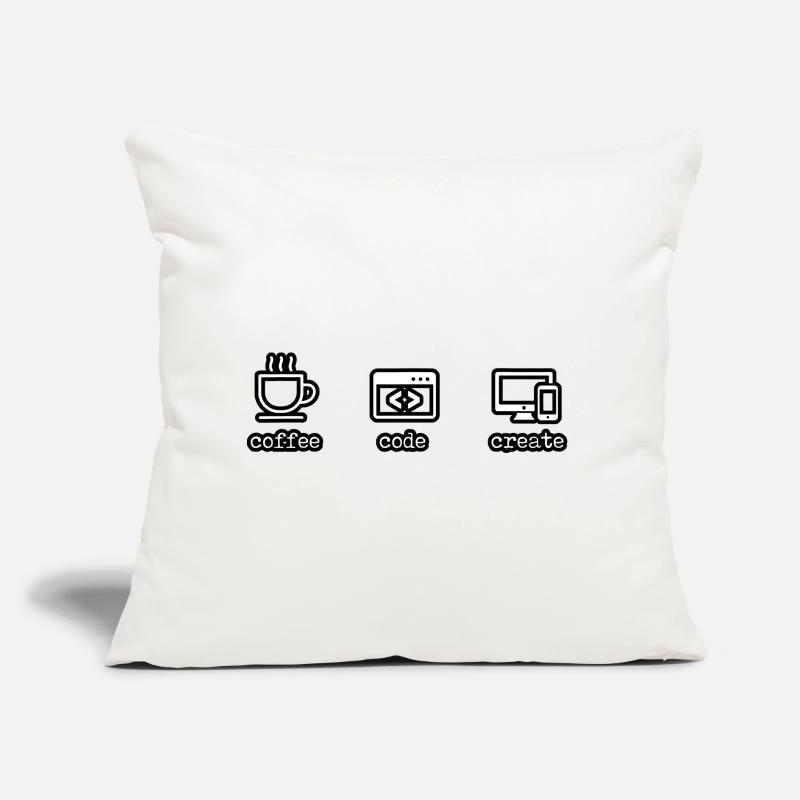 Coffee Code Create - gift idea for students Sofa pillow with filling 45cm x 45cm
