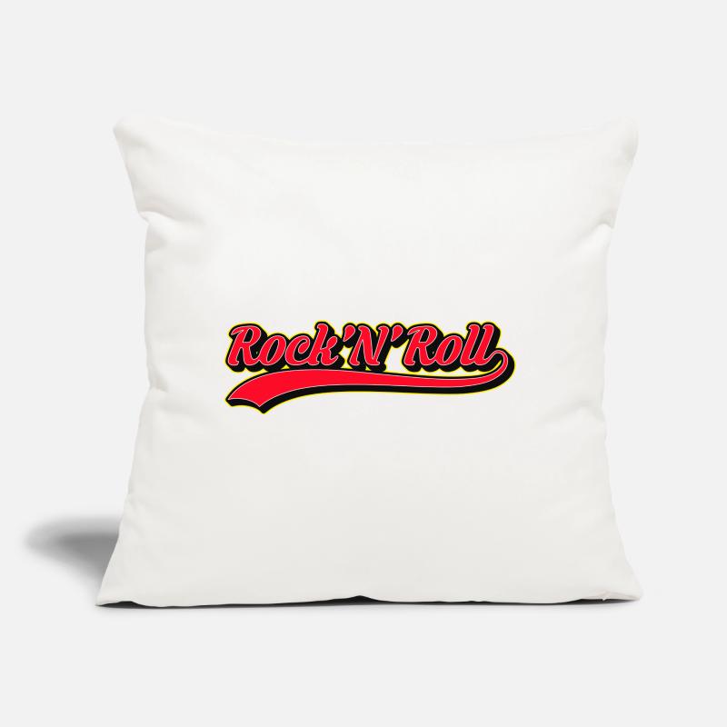 Rock 'N' Roll Retro Script Logo Sofa pillow with filling 45cm x 45cm