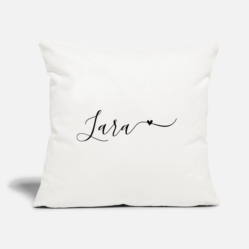 Lara Name First Name Decorative Sofa pillow with filling 45cm x 45cm