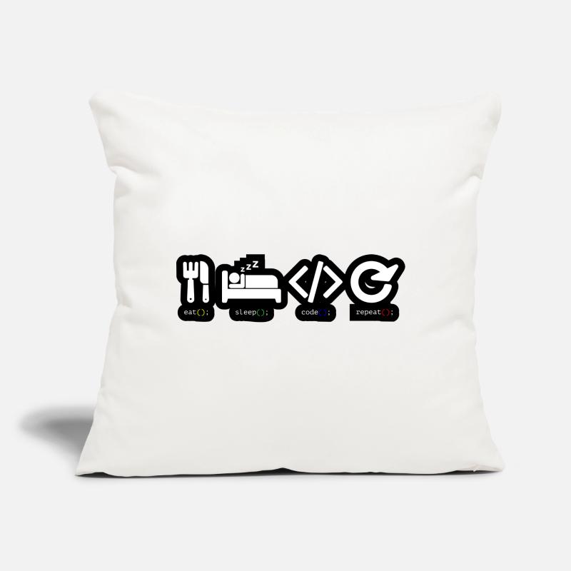 Code Sleep Repeat Developer Life Sofa pillow with filling 45cm x 45cm