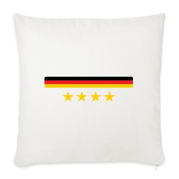German Flag - Germany - Sofa pillow with filling 45cm x 45cm - natural white - Front