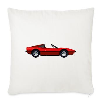 ROTER SPORTWAGEN - Sofakissen mit Füllung 45 x 45 cm - Naturweiß  - Vorne