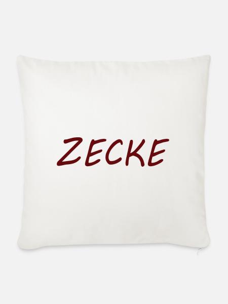 ZECKE - Sofakissen mit Füllung 45 x 45 cm - Naturweiß