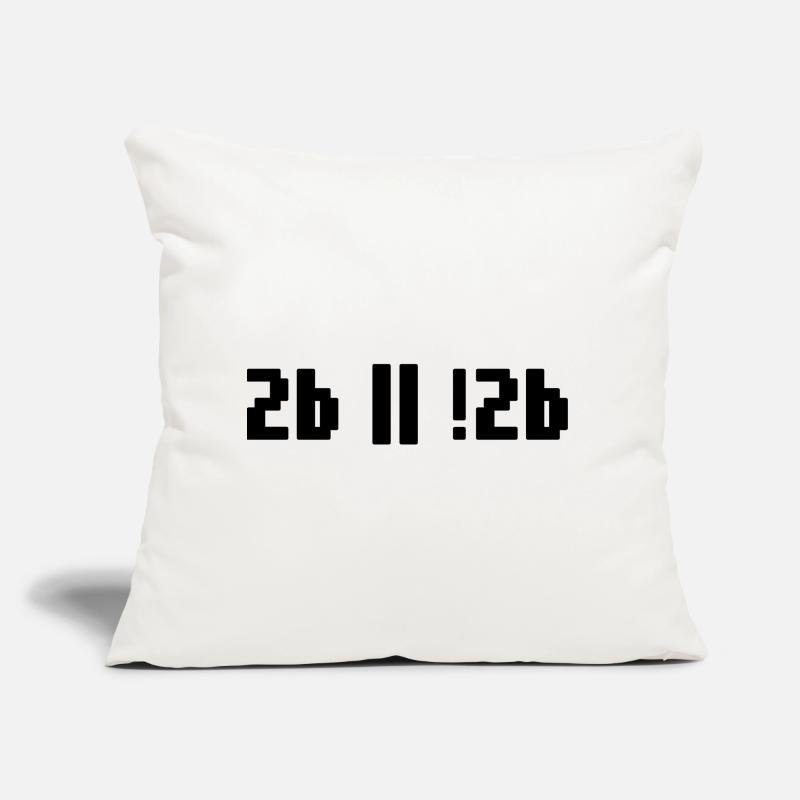 2b or not 2b – Shakespeare Hamlet Programmer Sofa pillow with filling 45cm x 45cm