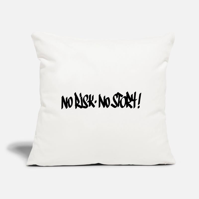 Pas de risque, pas de devise de l’histoire Coussin et housse de 45 x 45 cm