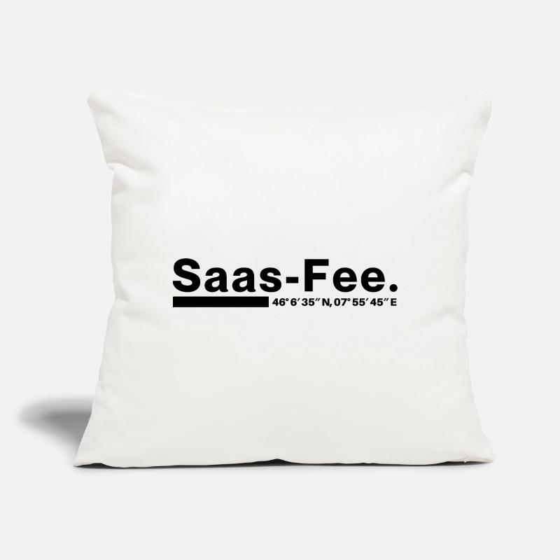 Coordonnées Saas-Fee Valais, Suisse Coussin et housse de 45 x 45 cm