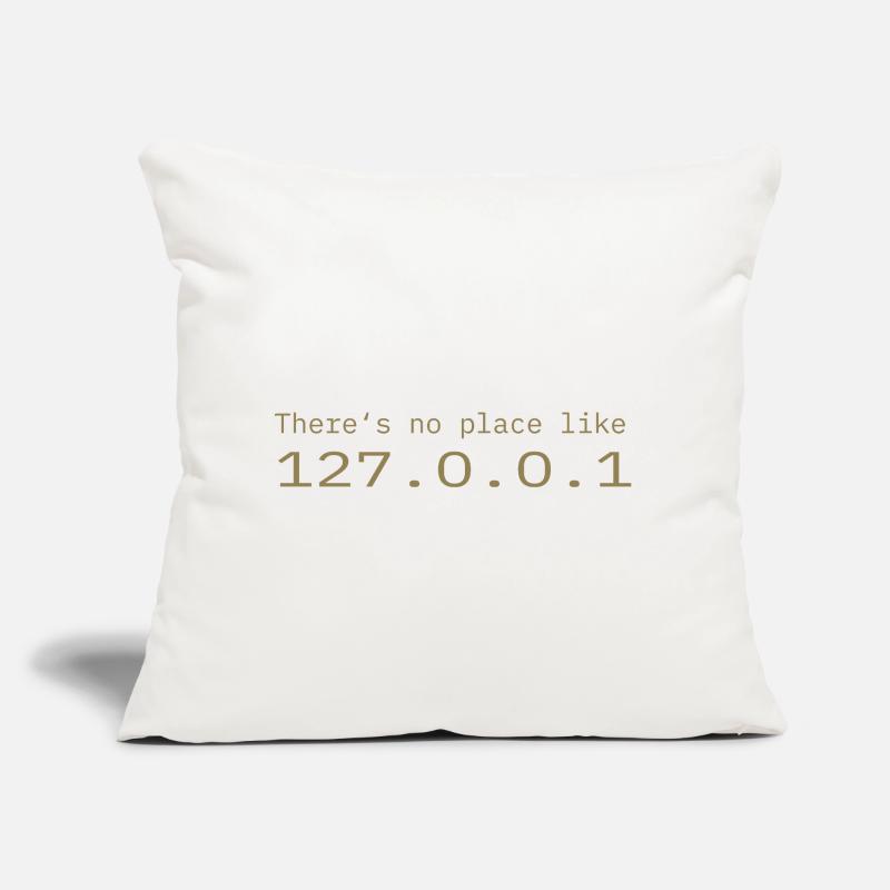 Programmeur Nerd IT Aucun endroit comme Localhost Coussin et housse de 45 x 45 cm