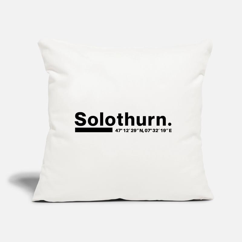 Coordonnées de Soleure : Canton Suisse Coussin et housse de 45 x 45 cm