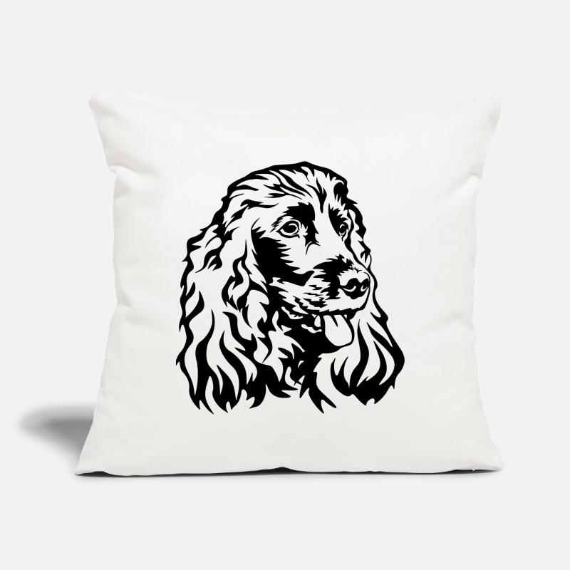 Cocker Spaniel head Sofa pillow with filling 45cm x 45cm