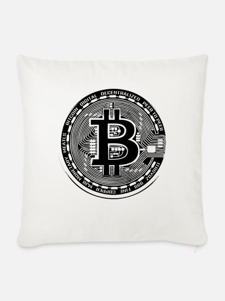 BTC-Token - Sofakissen mit Füllung 45 x 45 cm - Naturweiß 
