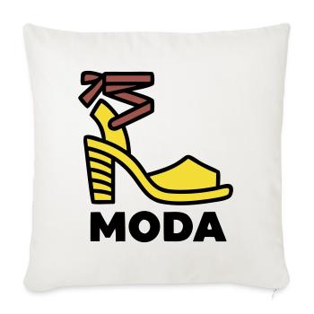 High Heel Shoe Moda Italy Fashion Vacation - Sofa pillow with filling 45cm x 45cm - natural white - Front