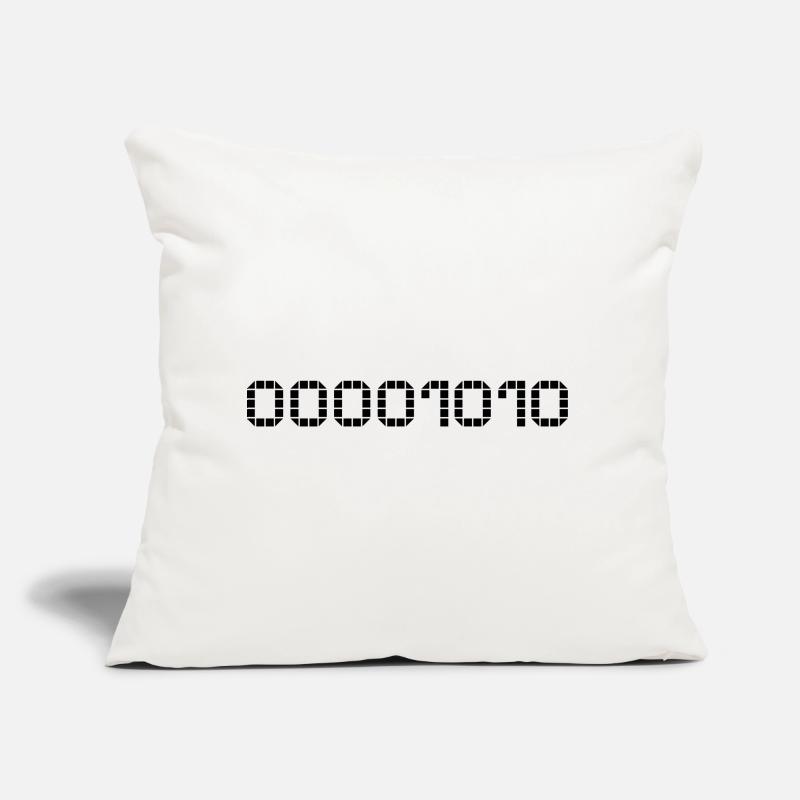 Binary notation - 10 Sofa pillow with filling 45cm x 45cm