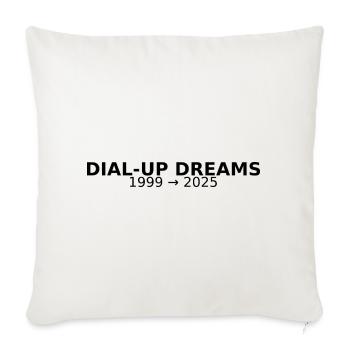 DIAL-UP DREAMS - Sofa pillow with filling 45cm x 45cm - natural white - Front
