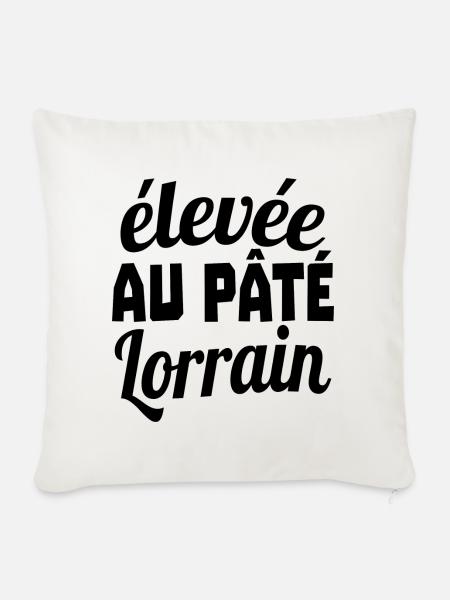 hoch in lothringischer Pastete - Sofakissen mit Füllung 45 x 45 cm - Naturweiß