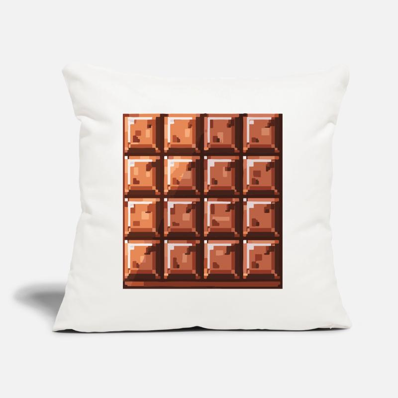 Pixel Chocolate Square Pattern Sofa pillow with filling 45cm x 45cm
