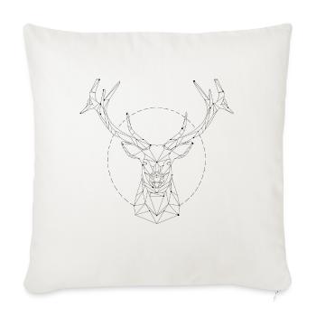 Deer constellation - Sofa pillow with filling 45cm x 45cm - natural white - Front