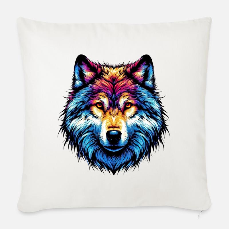 Wolf - Sofakissen mit Füllung 45 x 45 cm - Naturweiß