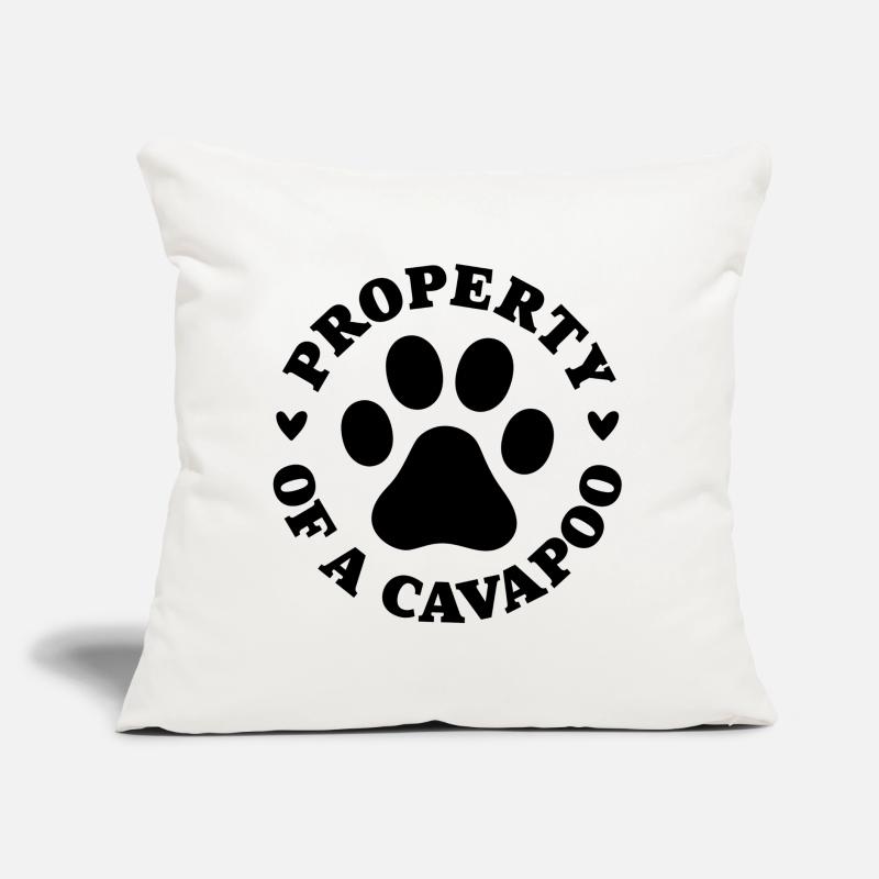 Eigentum eines Cavapoo Sofakissen mit Füllung 45 x 45 cm