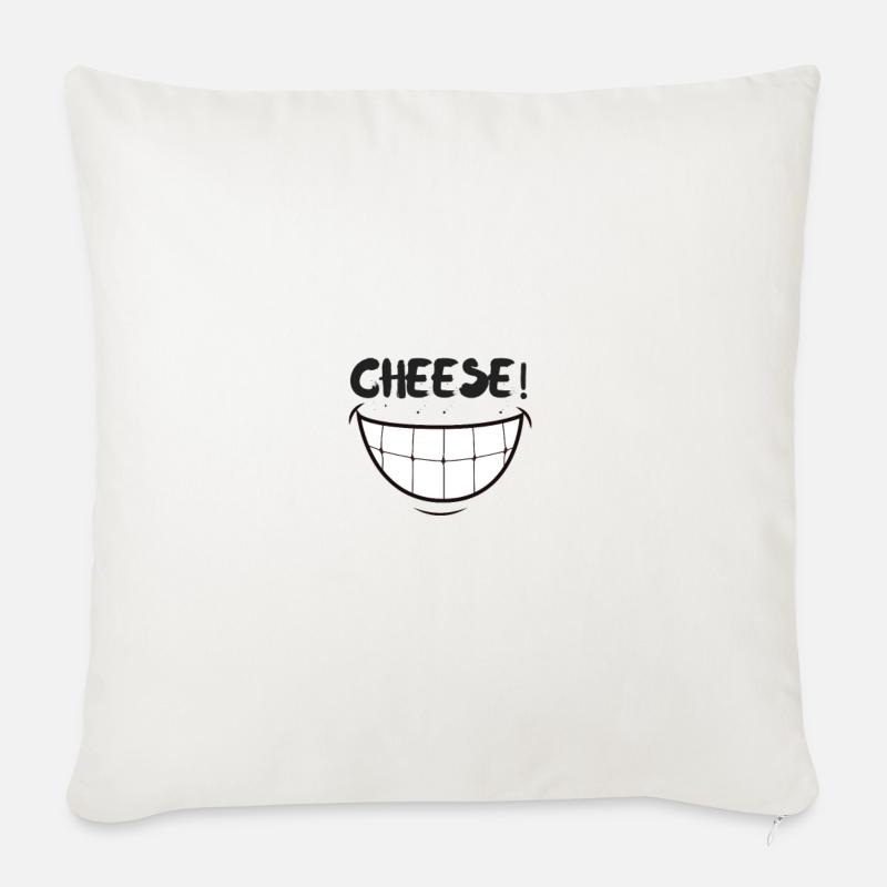 KÄSE - Sofakissen mit Füllung 45 x 45 cm - Naturweiß
