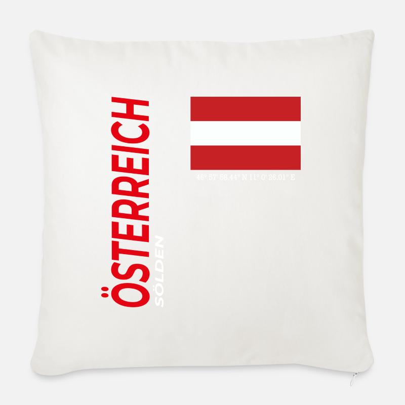 Sölden - Coussin et housse de 45 x 45 cm - blanc nature