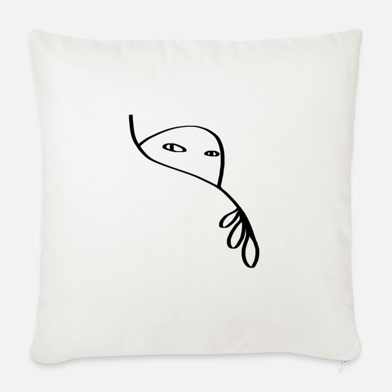 Callo - Coussin et housse de 45 x 45 cm - blanc nature