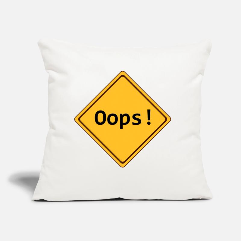 error, oops !, customizable Sofa pillow with filling 45cm x 45cm