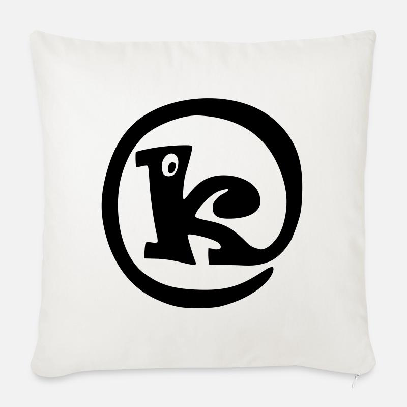 Rüssel K - Sofakissen mit Füllung 45 x 45 cm - Naturweiß 
