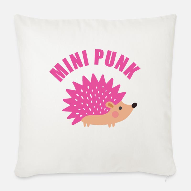 ROSA HEDGEHOG - Sofakissen mit Füllung 45 x 45 cm - Naturweiß 