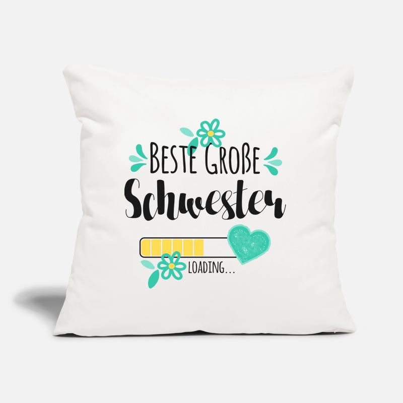 Beste Große Schwester Loading Sofakissen mit Füllung 45 x 45 cm