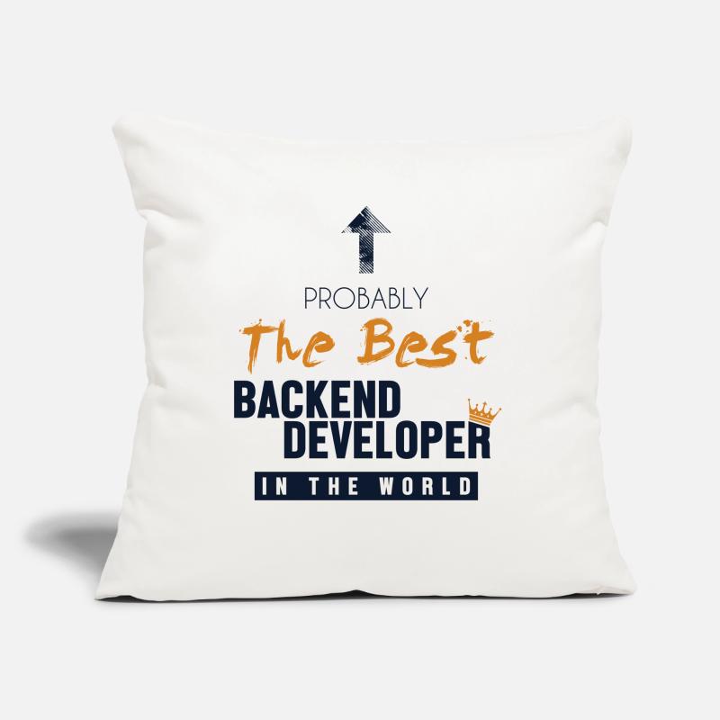 Best Backend Developer World Coder Software Sofa pillow with filling 45cm x 45cm