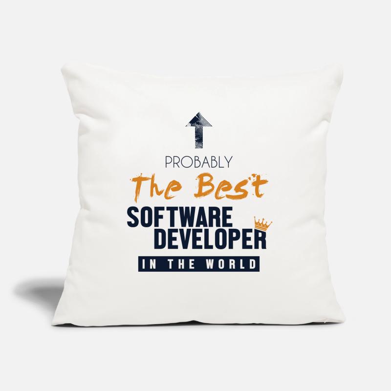 Best Software Developer World Full Stack Software Sofa pillow with filling 45cm x 45cm