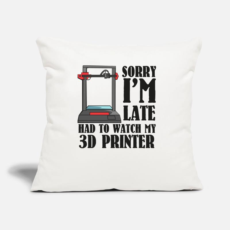 3d Drucker 3Dler 3d Programm Programmierer Sofakissen mit Füllung 45 x 45 cm